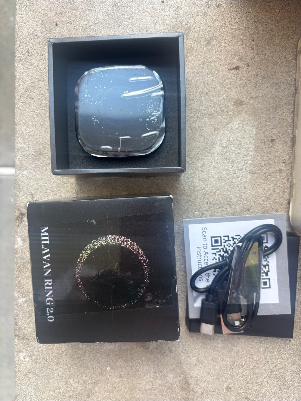 MILAVAN Ring 2.0 Smart Tracker - Black